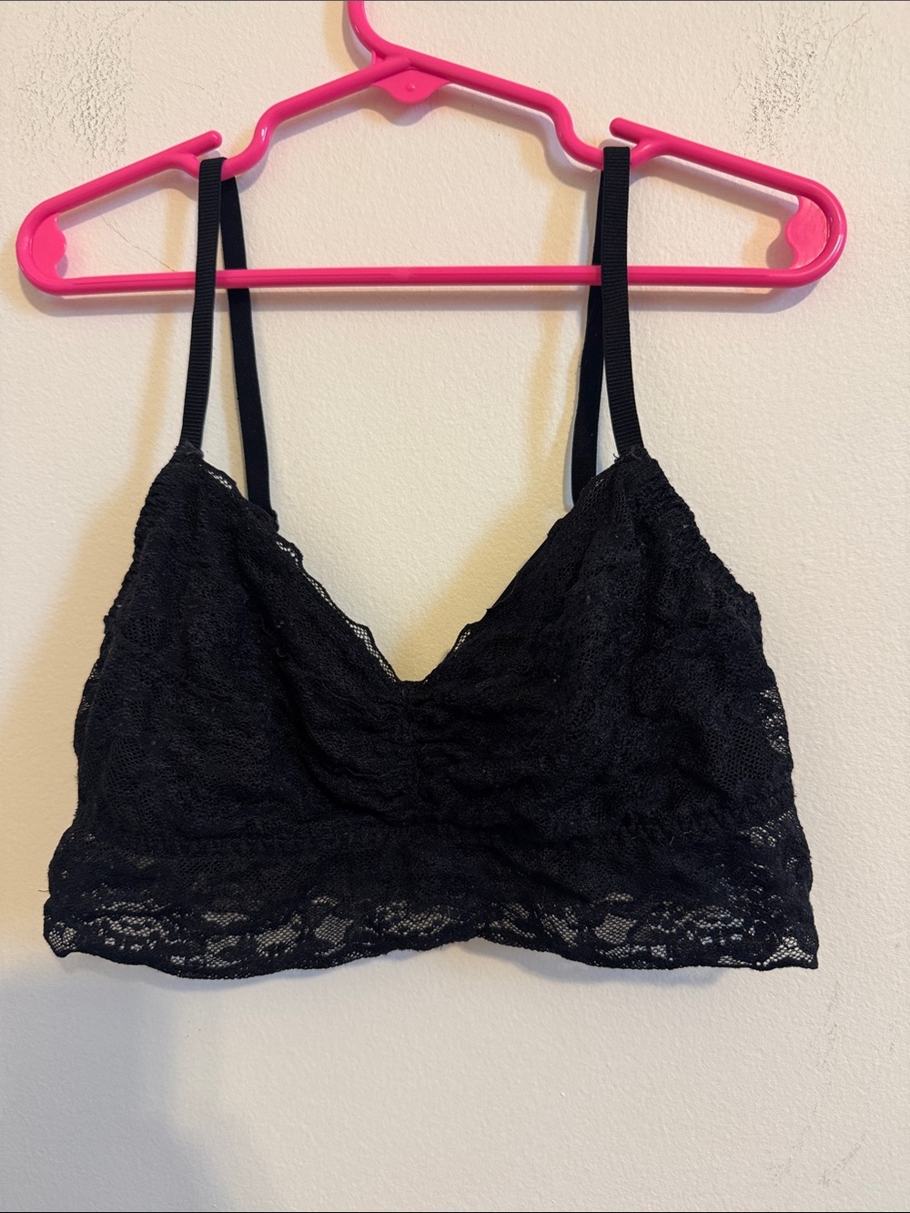 PINK Victoria's Secret Black Lace Bralette